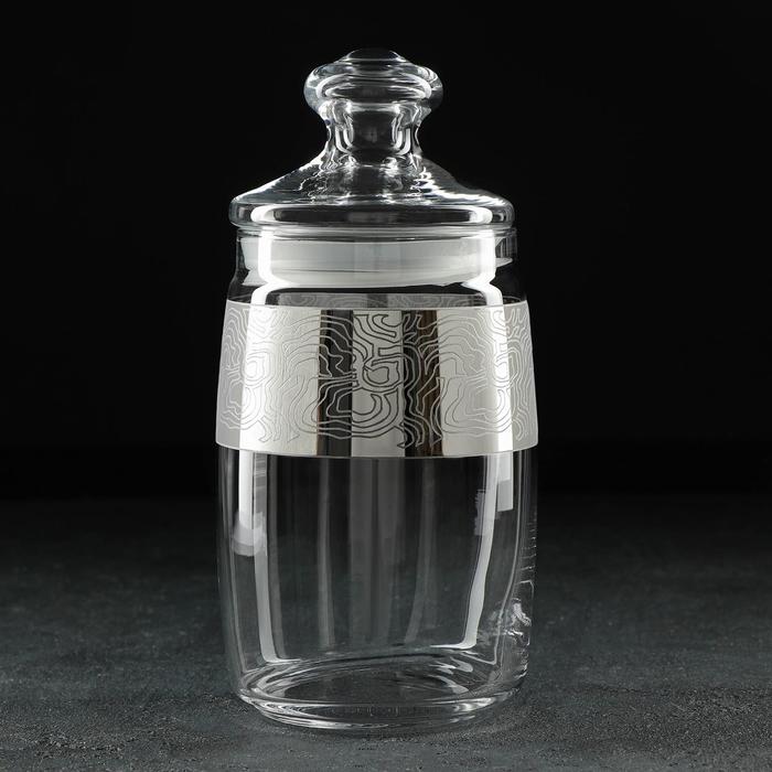 Банка Jungle, 1,1 л, с гравировкой и напылением, цвет серебро
Банка Jungle, 1,1 л, с гравировкой и напылением, цвет серебро