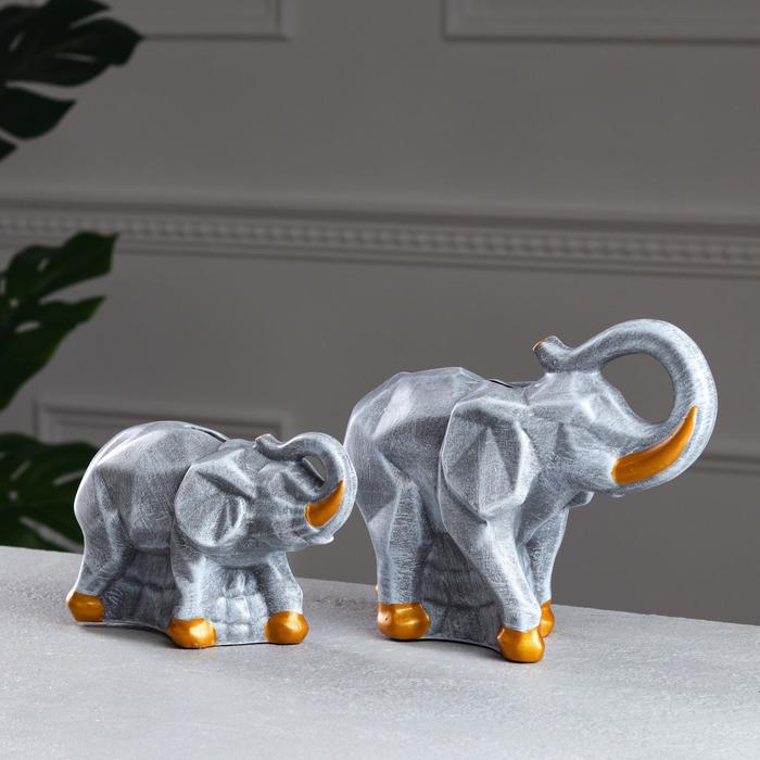 Набор копилок "Пара слонов", камень, серый
Набор копилок "Пара слонов", камень, серый