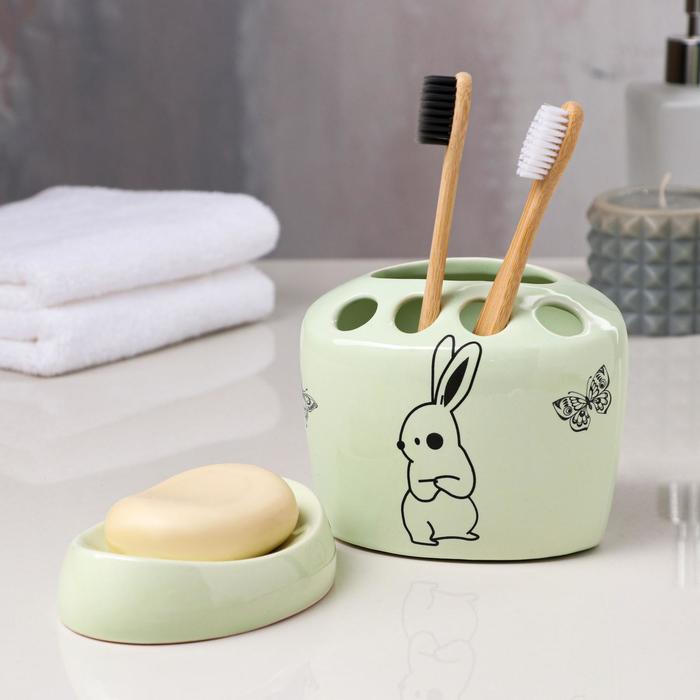 Набор для ванной "Зайцы", 2 предмета, ментол, деколь микс
Набор для ванной "Зайцы", 2 предмета, ментол, деколь микс