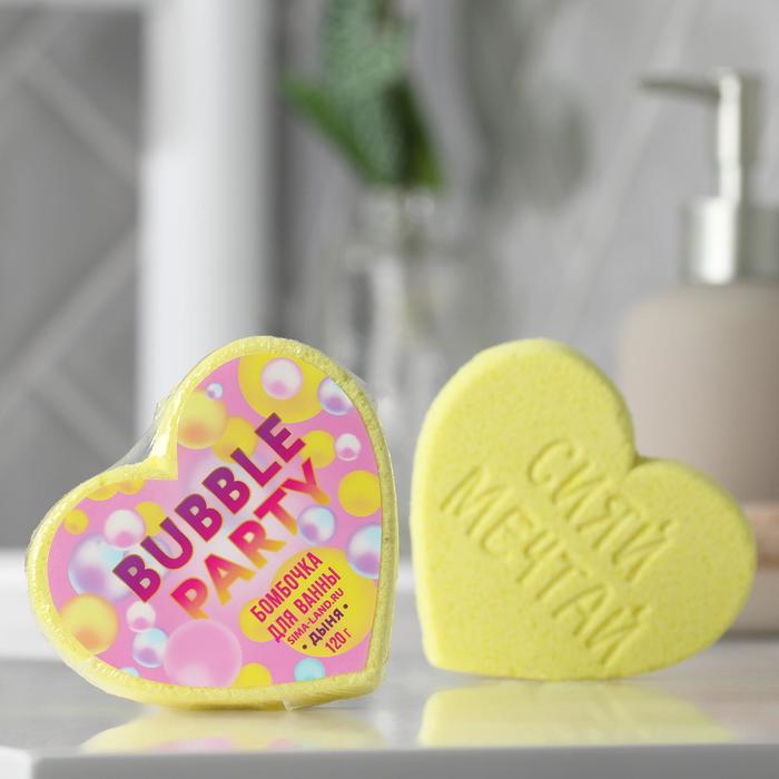 Бомбочка для ванны «Сердечко», дыня, 120 г
Бомбочка для ванны «Сердечко», дыня, 120 г