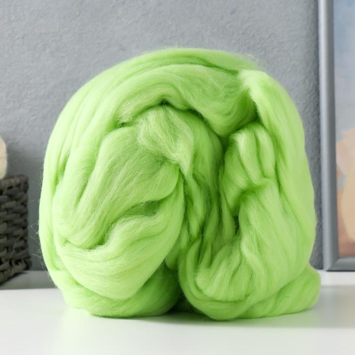 Гребенная лента 100% тонкая мериносовая шерсть 100гр (0057 светлый салат)
Гребенная лента 100% тонкая мериносовая шерсть 100гр (0057 светлый салат)