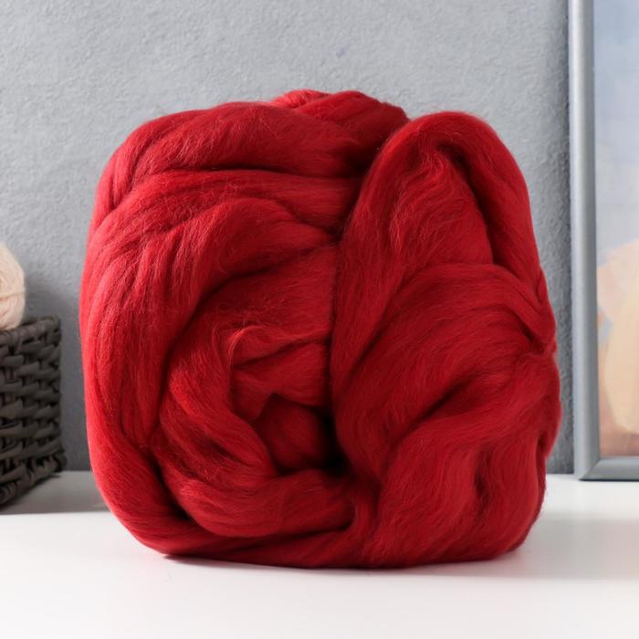 Гребенная лента 100% тонкая мериносовая шерсть 100гр (0982 гранат) 
Гребенная лента 100% тонкая мериносовая шерсть 100гр (0982 гранат)