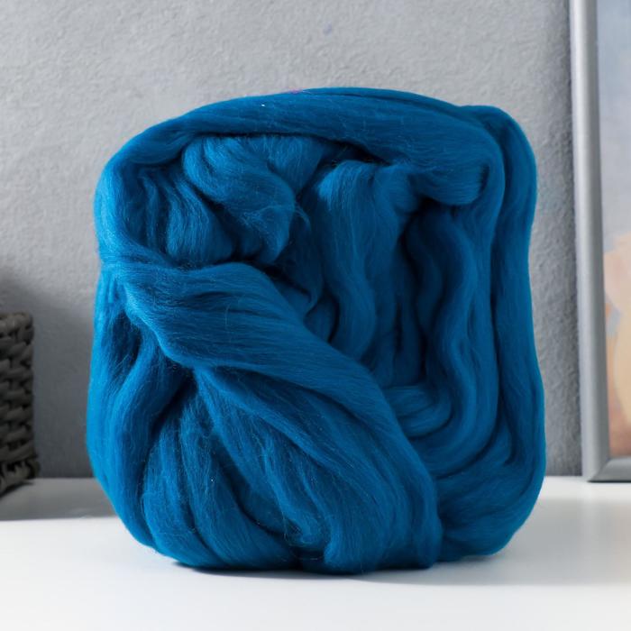 Гребенная лента 100% тонкая мериносовая шерсть 100гр (2000 синее море)
Гребенная лента 100% тонкая мериносовая шерсть 100гр (2000 синее море)