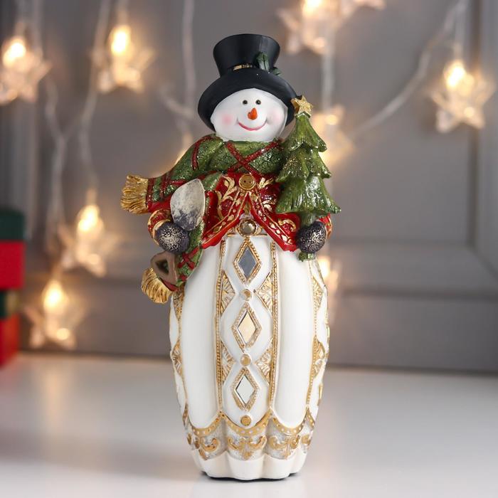 Сувенир полистоун "Снеговик в шарфике и цилиндре, с лопатой и ёлкой" 25,5х9,5х12,5 см
Сувенир полистоун "Снеговик в шарфике и цилиндре, с лопатой и ёлкой" 25,5х9,5х12,5 см