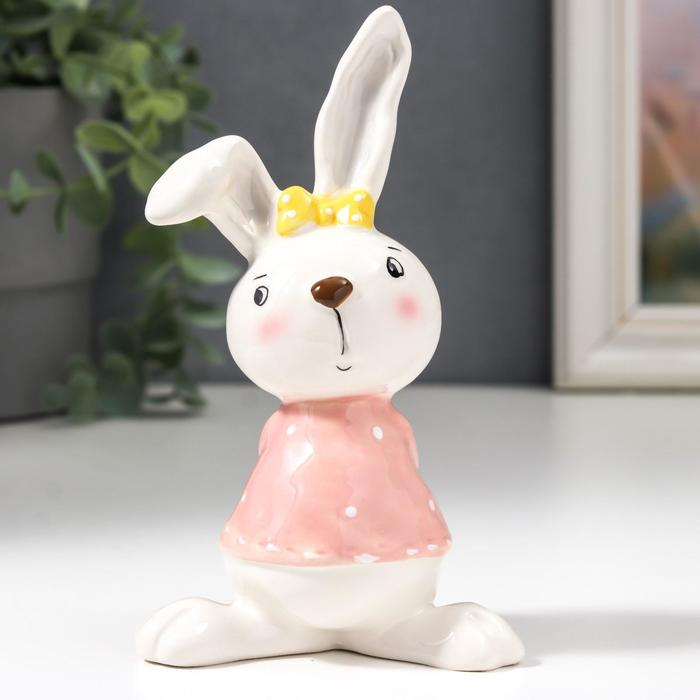 Сувенир керамика "Стеснительная зая в розовой кофточке, с жёлтым бантом" 14,3х6,6х9,8 см
Сувенир керамика "Стеснительная зая в розовой кофточке, с жёлтым бантом" 14,3х6,6х9,8 см