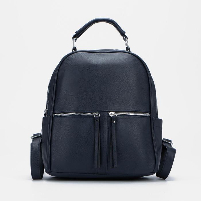 Рюкзак на молнии, цвет синий
Рюкзак на молнии, цвет синий