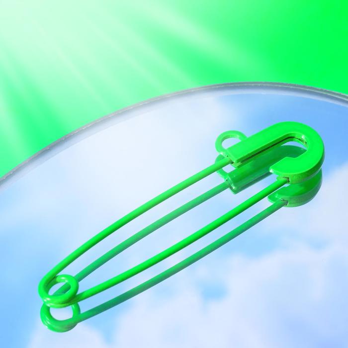 Булавка "Яркость" с петелькой, 5,5см, цвет зелёный
Булавка "Яркость" с петелькой, 5,5см, цвет зелёный