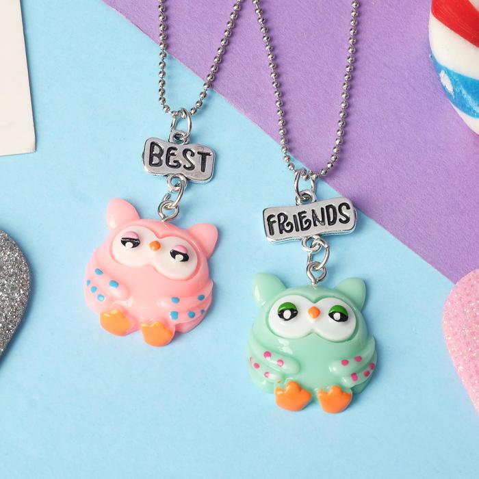 Кулоны неразлучники "Выбражулька", совята, 40 см, цветные в серебре
Кулоны неразлучники "Выбражулька", совята, 40 см, цветные в серебре