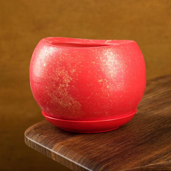 Горшок цветочный Адель 3, 1,2 л, Красный с золотом
Горшок цветочный Адель 3, 1,2 л, Красный с золотом