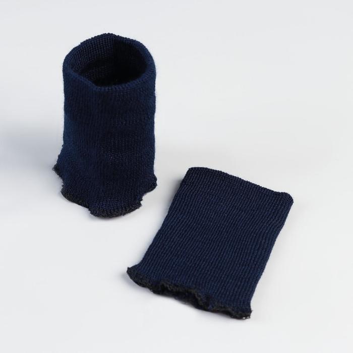 Манжеты шерстяные, 7,5 × 10 см, цвет тёмно-синий 
Манжеты шерстяные, 7,5 × 10 см, цвет тёмно-синий