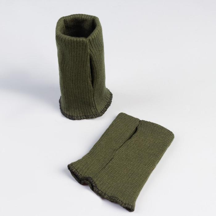 Манжеты с проймой для пальца, 8 × 12 см, цвет болотный
Манжеты с проймой для пальца, 8 × 12 см, цвет болотный