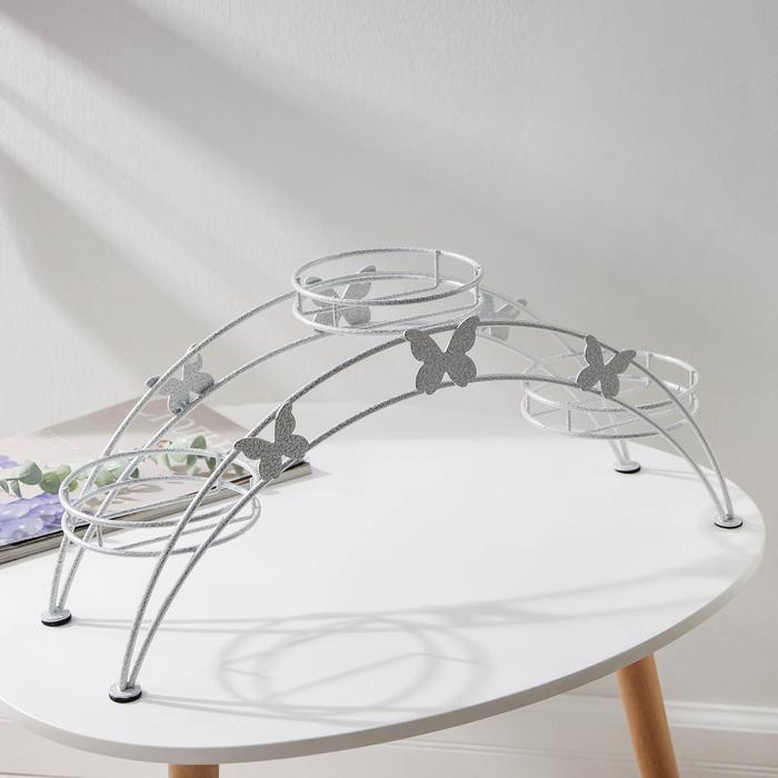 Подставка для цветов «Арка», d=11,5 см, цвет белое серебро
Подставка для цветов «Арка», d=11,5 см, цвет белое серебро