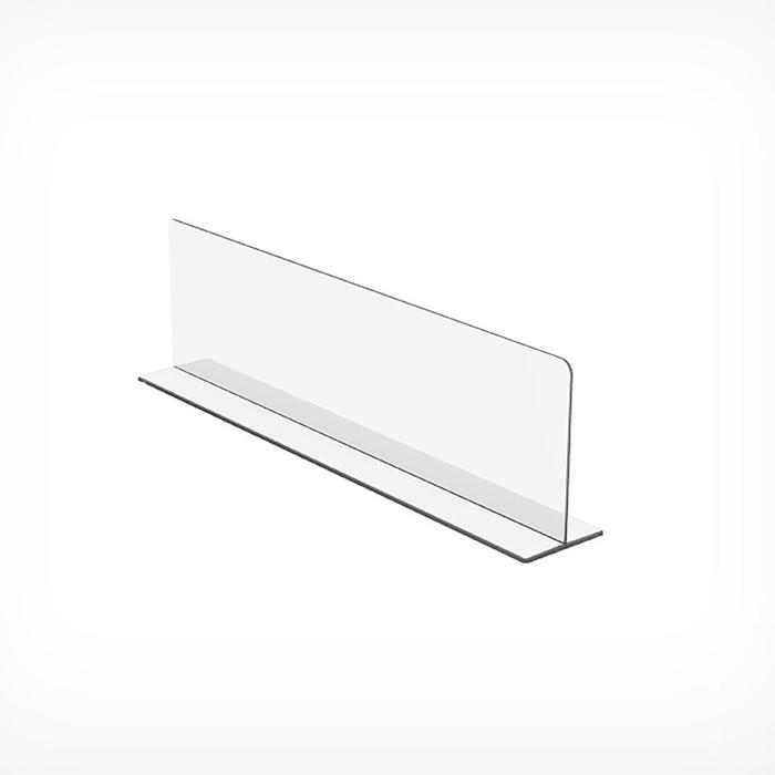 Пластиковый разделитель на Т-основании высотой 80 мм, L=480
Пластиковый разделитель на Т-основании высотой 80 мм, L=480