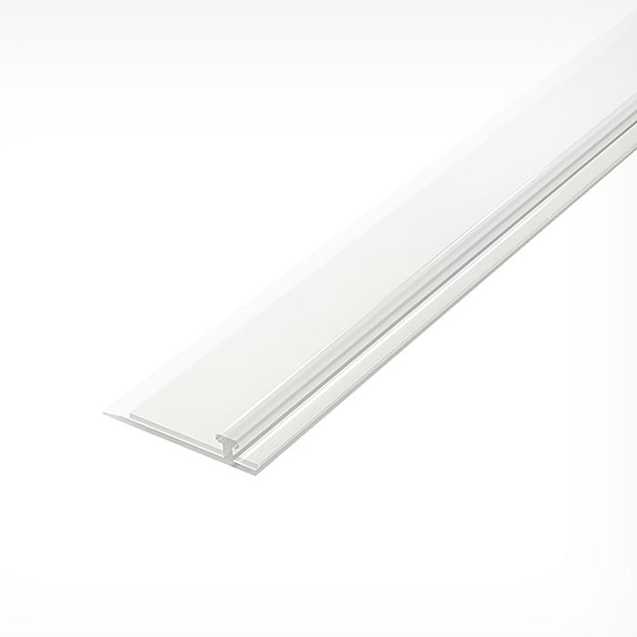 фото Т-профиль пластик шир 28 мм для крепления разделителей на полке, со вспенен скотчем, l=1000