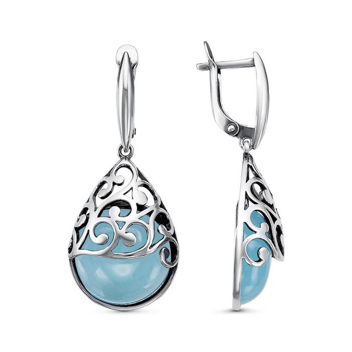 Серьги "Халцедон", капля, посеребрение
Серьги "Халцедон", капля, посеребрение