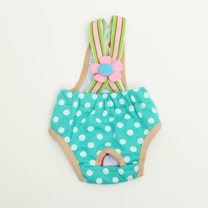 Трусы для собак на подтяжках, размер 6 (длина до хвоста-22 см, max обхват-42 см), микс цветов 6968 
Трусы для собак на подтяжках, размер 6 (длина до хвоста-22 см, max обхват-42 см), микс цветов 6968