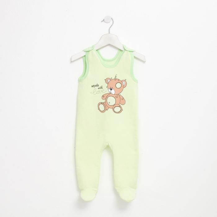 Ползунки детские с начёсом, цвет светло-зелёный, рост 62 см
Ползунки детские с начёсом, цвет светло-зелёный, рост 62 см