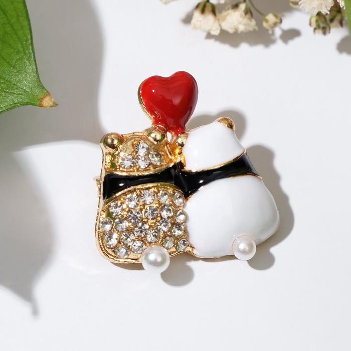 Брошь "Пандочки", цветная в золоте
Брошь "Пандочки", цветная в золоте