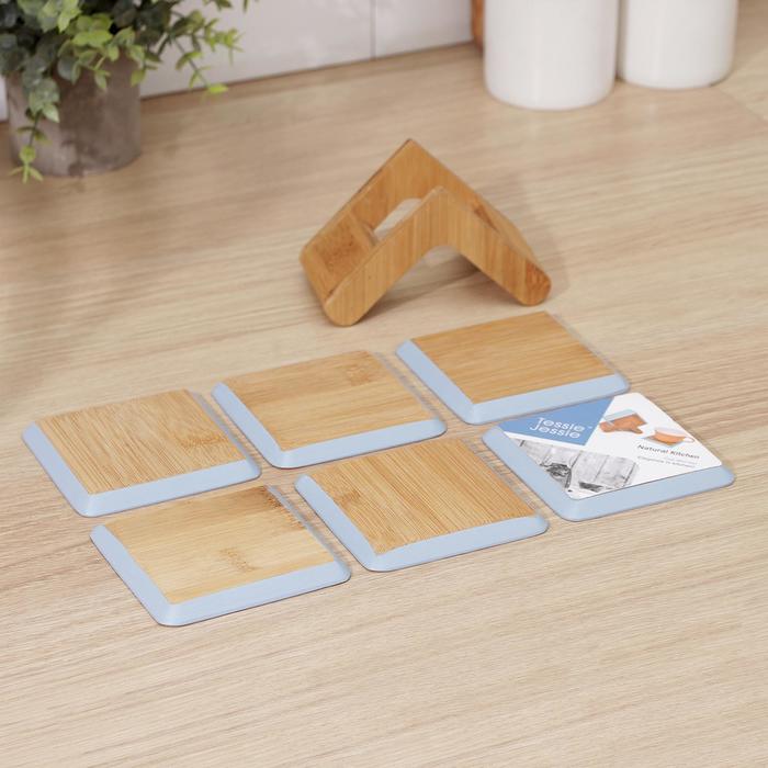 Набор подставок под горячее Heaven, 6 шт, 9×9 см, бамбук
Набор подставок под горячее Heaven, 6 шт, 9×9 см, бамбук