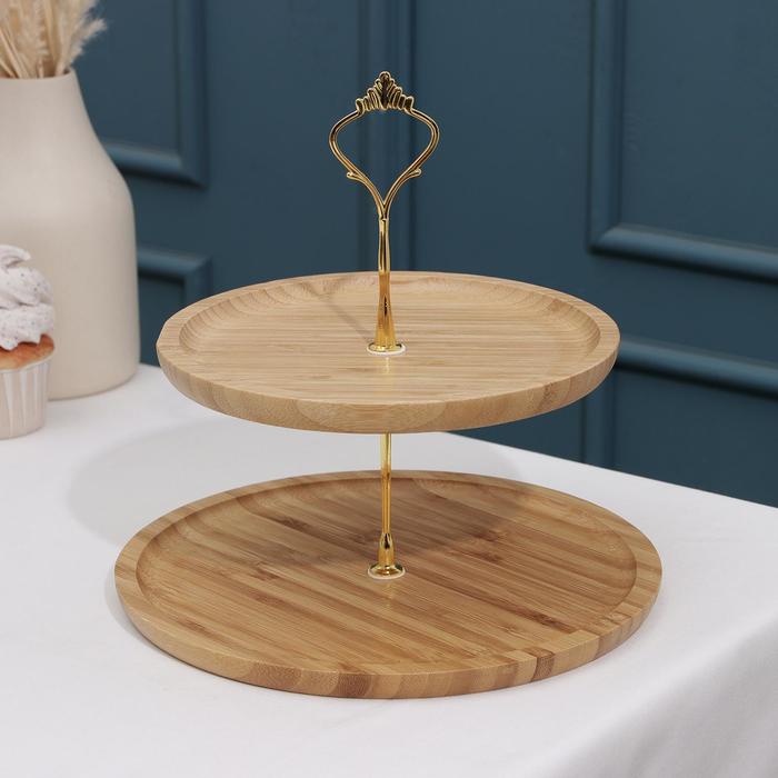 Блюдо для подачи «Бамбук», 2 яруса, 24×24×34 см
Блюдо для подачи «Бамбук», 2 яруса, 24×24×34 см