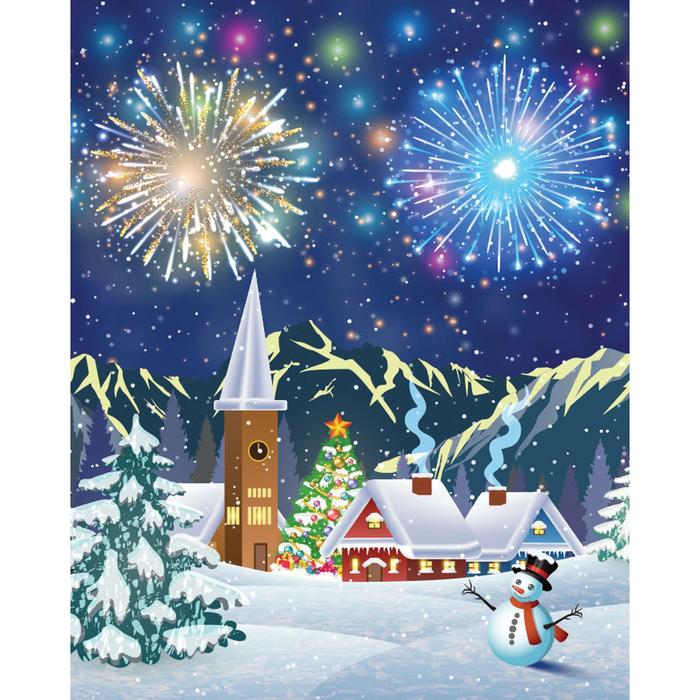 Алмазная мозаика 30×40 см, c подрамником, с полным заполнением, 31 цв. «Новогодние салюты»
Алмазная мозаика 30×40 см, c подрамником, с полным заполнением, 31 цв. «Новогодние салюты»