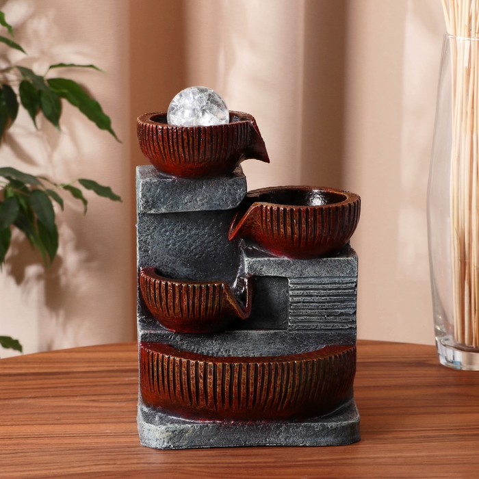 Фонтан "Бланка" чаши, 18х15х29 см (с подсветкой) 
Фонтан "Бланка" чаши, 18х15х29 см (с подсветкой)