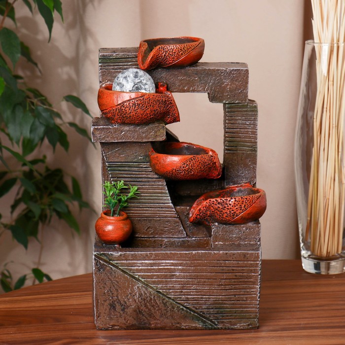 Фонтан "Бахра" вазочка, 20х16х33 см (с подсветкой)
Фонтан "Бахра" вазочка, 20х16х33 см (с подсветкой)