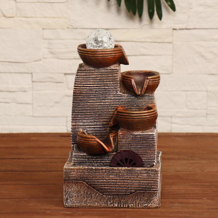 Фонтан "Карна" 16х13,5х29 см (с подсветкой)
Фонтан "Карна" 16х13,5х29 см (с подсветкой)