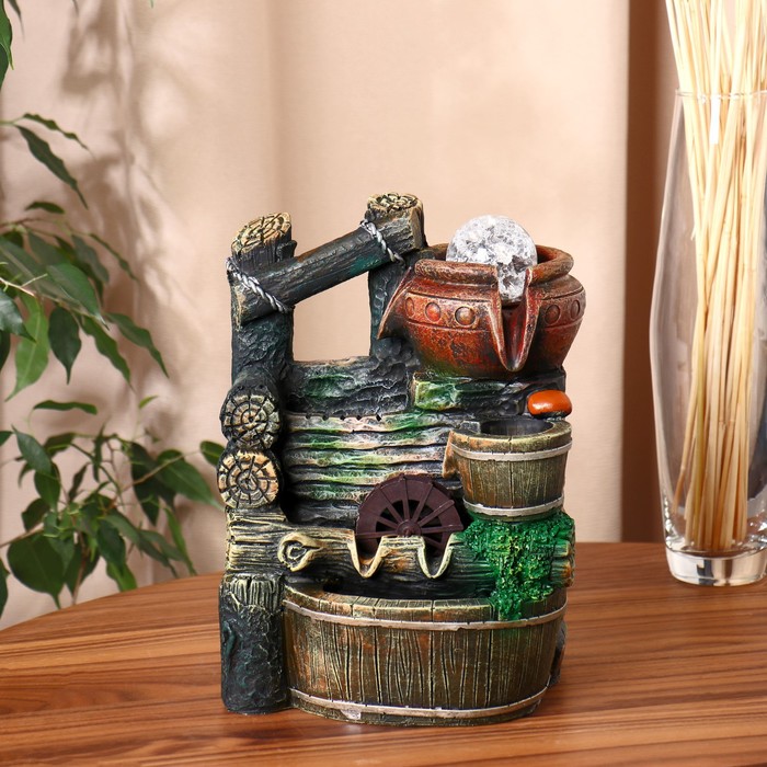 Фонтан "Верано" брёвна, 20х14х27 см (с подсветкой)
Фонтан "Верано" брёвна, 20х14х27 см (с подсветкой)