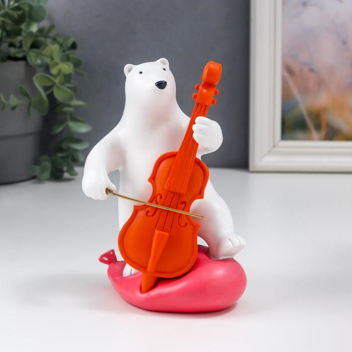Сувенир полистоун "Белый мишка с контрабасом" 15х8х9,5 см
Сувенир полистоун "Белый мишка с контрабасом" 15х8х9,5 см
