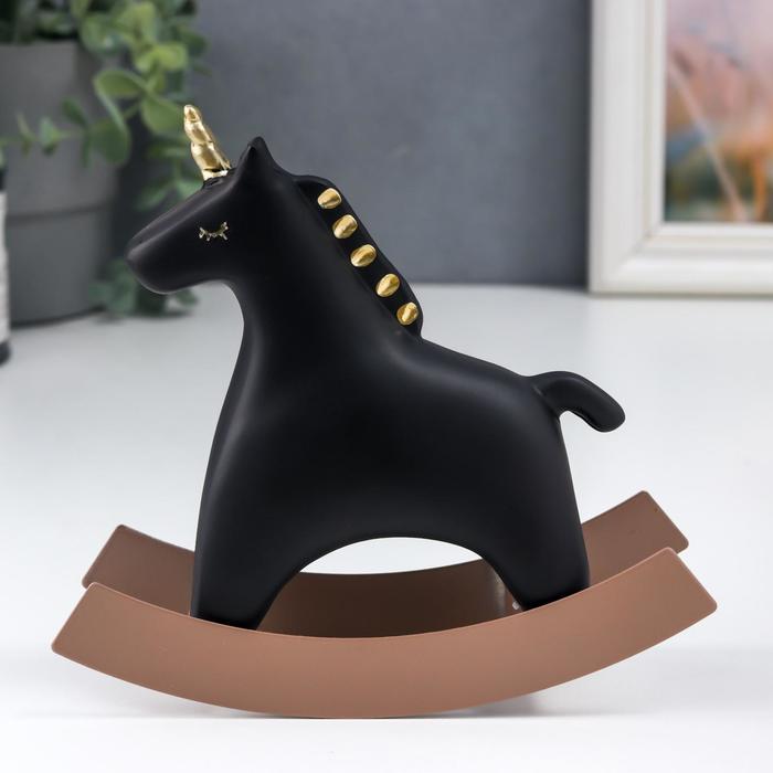 Сувенир полистоун "Единорог-качалка" чёрный 13,5х14,5 см
Сувенир полистоун "Единорог-качалка" чёрный 13,5х14,5 см