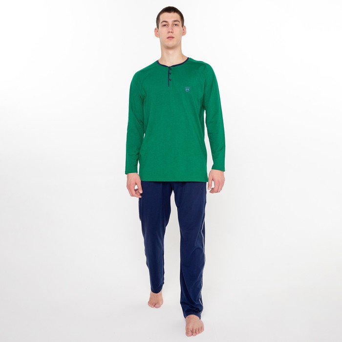 Комплект (джемпер,брюки) мужской, цвет зеленый/синий, размер 54
Комплект (джемпер,брюки) мужской, цвет зеленый/синий, размер 54