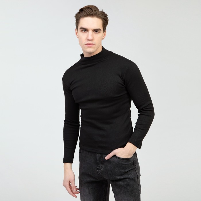 Джемпер (Водолазка) мужская, цвет черный, размер 56
Джемпер (Водолазка) мужская, цвет черный, размер 56