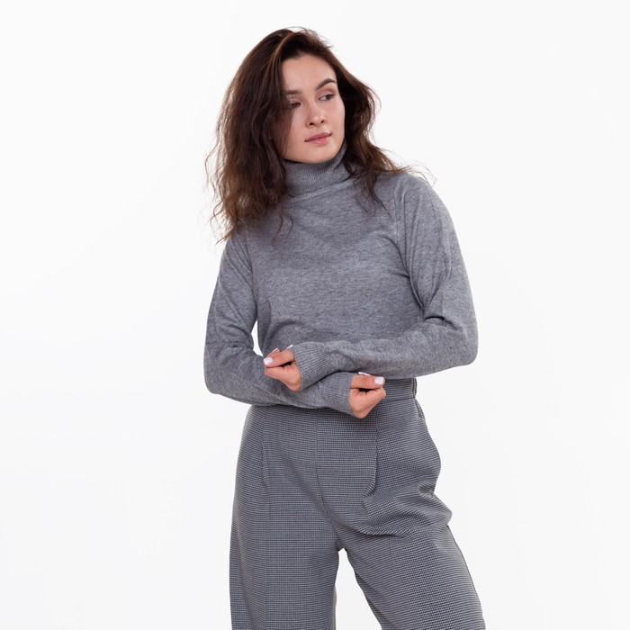 Джемпер (Водолазка) женская (гладь), цвет т.серый, размер 48
Джемпер (Водолазка) женская (гладь), цвет т.серый, размер 48