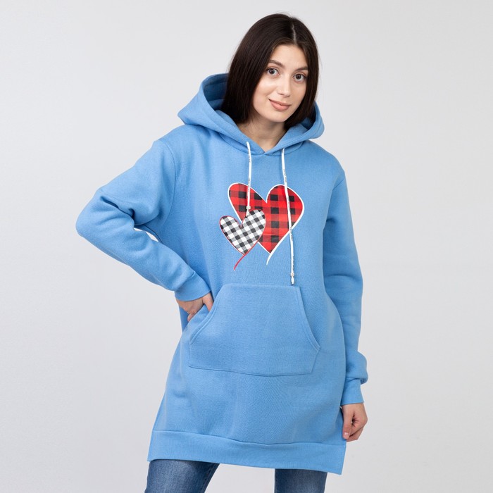 Толстовка удлиненная (худи) с капюшоном, голубой принт 2 сердца, 48-50, футер НАЧЁС
Толстовка удлиненная (худи) с капюшоном, голубой принт 2 сердца, 48-50, футер НАЧЁС
