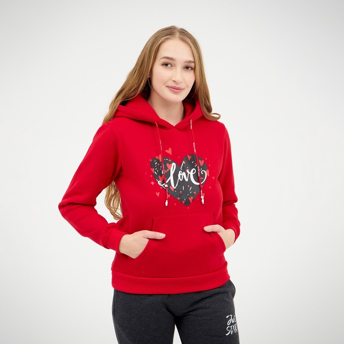 Толстовка с капюшоном, уши, красный принт Love, 42-44, футер НАЧЁС
Толстовка с капюшоном, уши, красный принт Love, 42-44, футер НАЧЁС