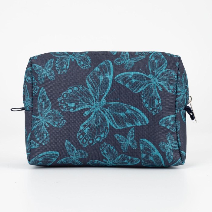 фото Косметичка на молнии, цвет синий