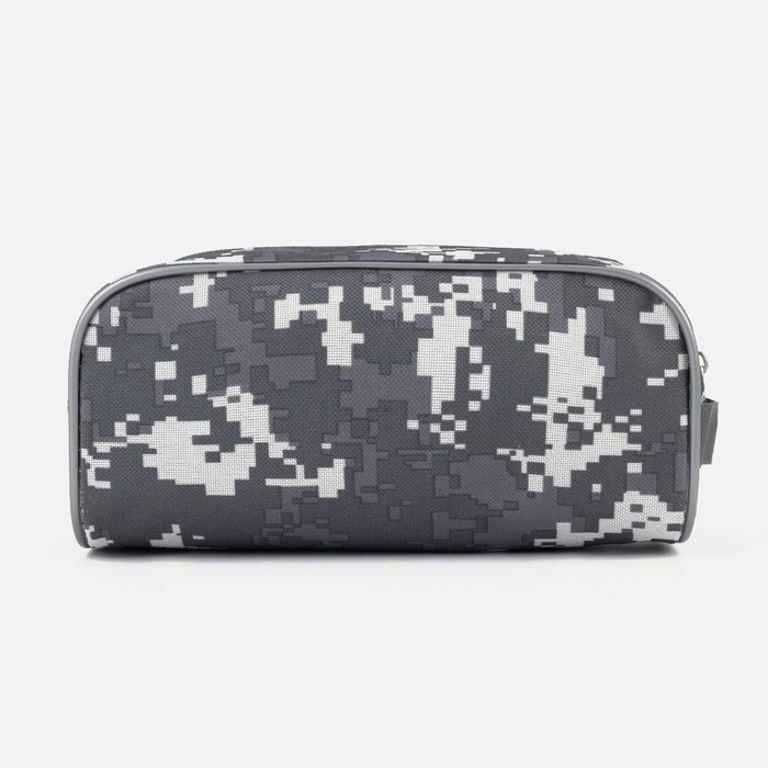 фото Косметичка на молнии, цвет серый