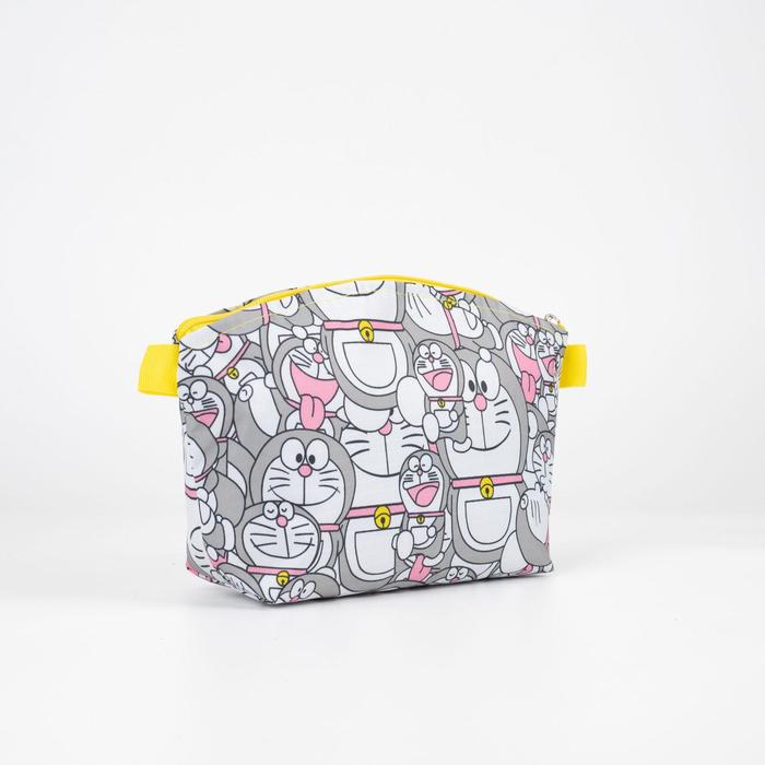 фото Косметичка, отдел на молнии, цвет серый, «кот»