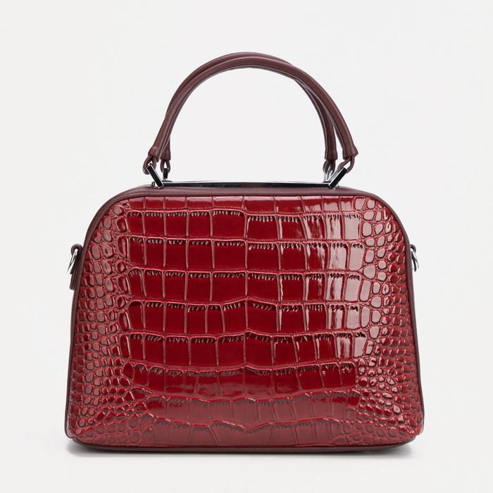 Сумка-саквояж на молнии, цвет бордовый
Сумка-саквояж на молнии, цвет бордовый