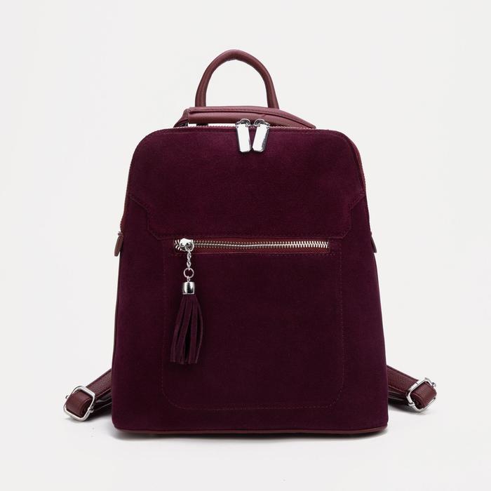 Рюкзак на молнии, цвет бордовый
Рюкзак на молнии, цвет бордовый