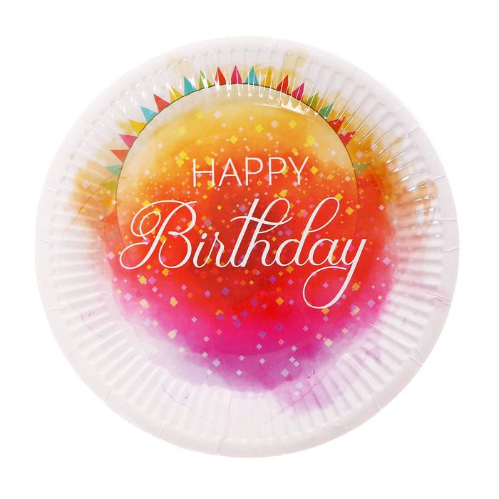 Тарелка бумажная «С Днём Рождения», набор 6 шт.
Тарелка бумажная «С Днём Рождения», набор 6 шт.