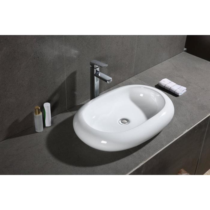 фото Раковина grossman gr-3011, овальная, 420х640 мм, белый