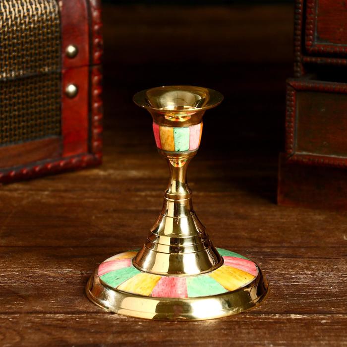 Подсвечник "Радуга" латунь, перламутр 9х9х10 см
Подсвечник "Радуга" латунь, перламутр 9х9х10 см