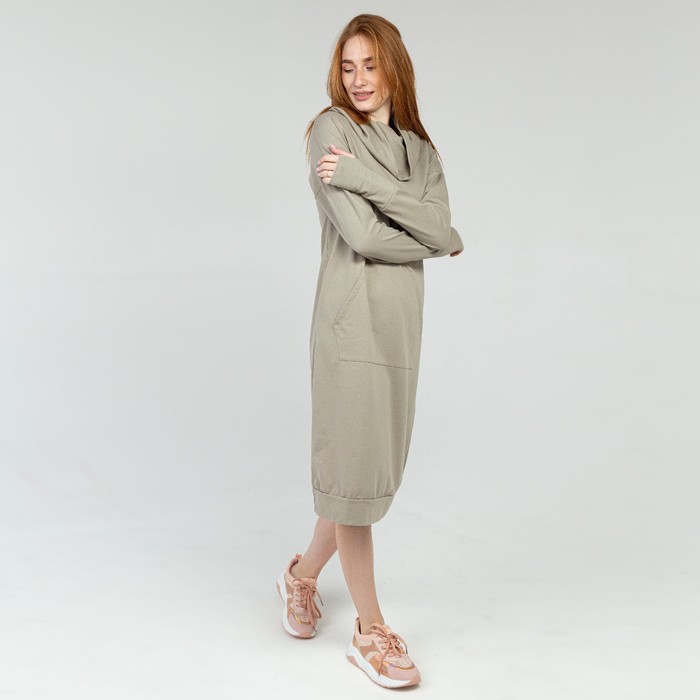 Платье, цвет серо/бежевый, размер 52
Платье, цвет серо/бежевый, размер 52