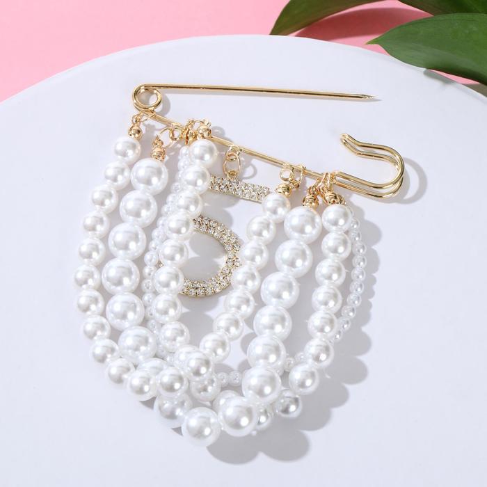 Булавка "Жемчужные грозди", 7,5см, цвет белый в золоте
Булавка "Жемчужные грозди", 7,5см, цвет белый в золоте