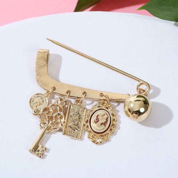 Булавка "Барокко" 5см, цвет коричневый в золоте
Булавка "Барокко" 5см, цвет коричневый в золоте