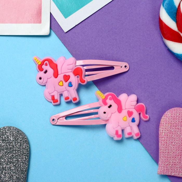 Невидимка для волос "Абель" (набор 2 шт) единорожки, 5,5 см, розовый
Невидимка для волос "Абель" (набор 2 шт) единорожки, 5,5 см, розовый