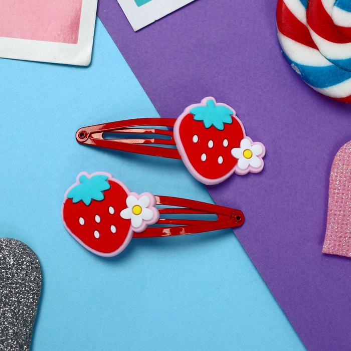 Невидимка для волос "Абель" (набор 2 шт) клубнички, 5,5 см, красный
Невидимка для волос "Абель" (набор 2 шт) клубнички, 5,5 см, красный