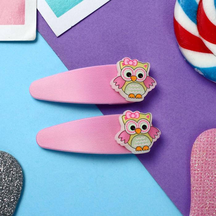 Невидимка для волос "Адели" (набор 2 шт) совушки, 5 см, розовый
Невидимка для волос "Адели" (набор 2 шт) совушки, 5 см, розовый